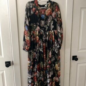 Shabby Apple Floral Maxi Dress Size 2